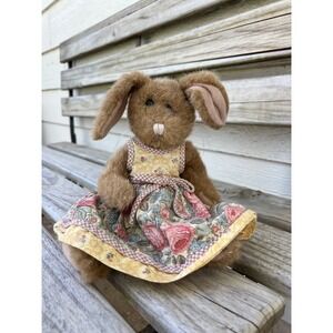 Boyd's Bears Vintage Shabby Chic‎ Bunny in Floral Dress Plush Collectible